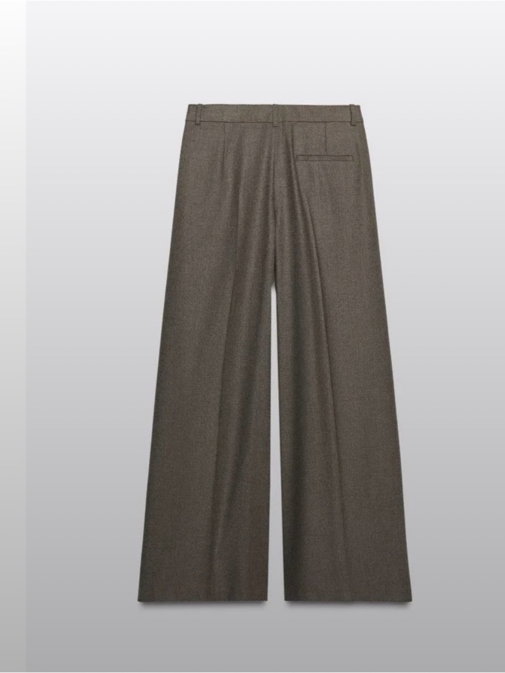 Zara Women's Wide-Leg Pants in Dark Brown
